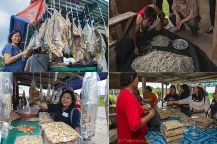 Shopping for dried seafood (e.g. dried shrimps, salty fishes) in Pitas