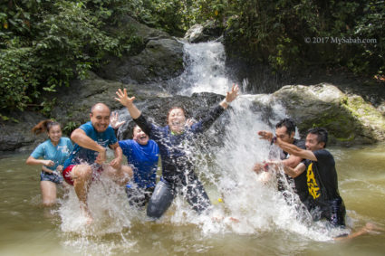 Fun at Ali Baba waterfall