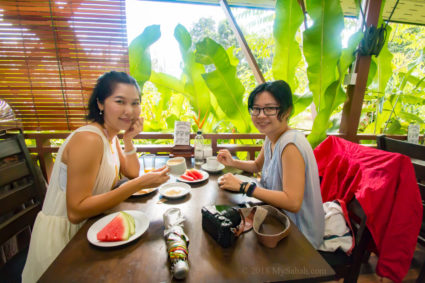 Breakfast at Mango Garden Cafe of Nature Lodge Sepilok