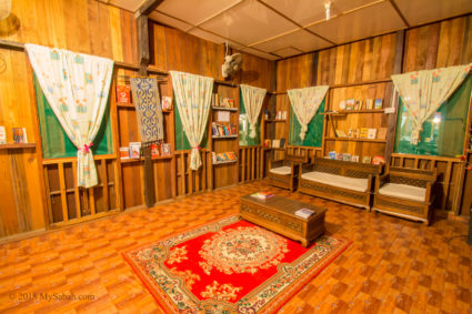 Reading room in Nature Lodge Kinabatangan