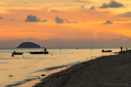 Fishermen return home after fishing