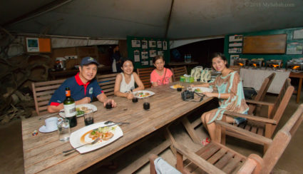 Dinner on Libaran Island