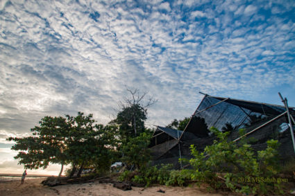 View of Libaran campsite after sunrise