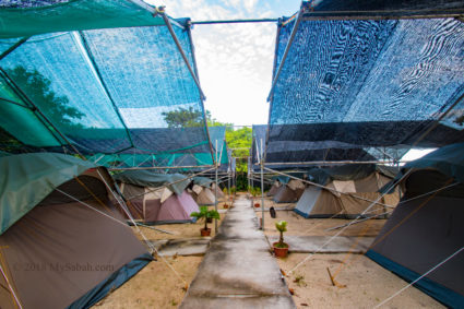 Glamping ground of Libaran Island