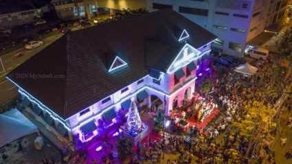 Christmas Tree Lighting in 2018 at Sabah Tourism Board Building