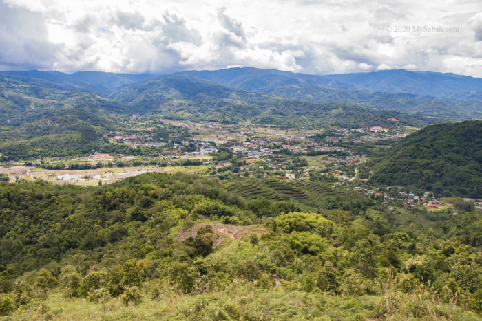 View of Tambunan town from the tower