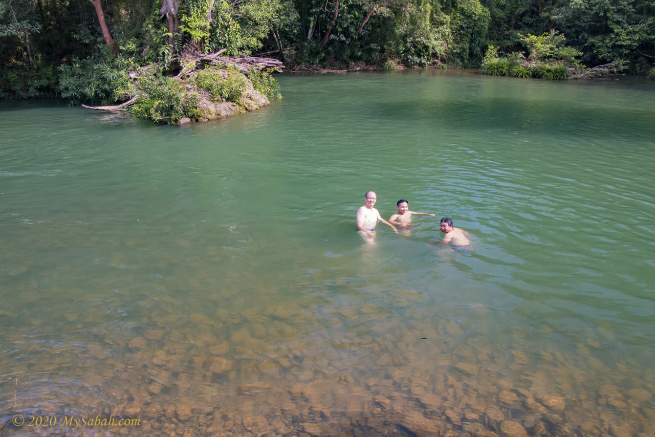 Swimming in Kun-Kun River