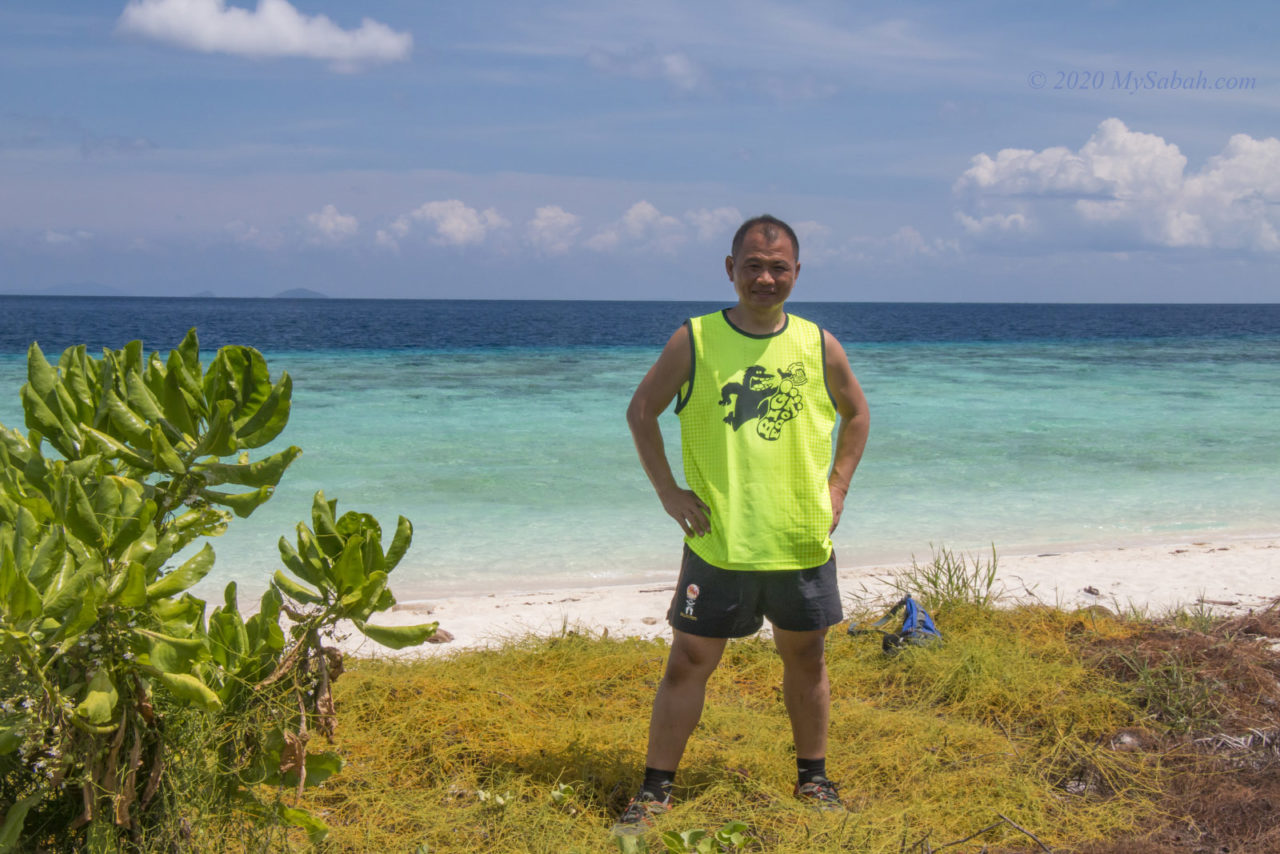 A man on Sibuan Island