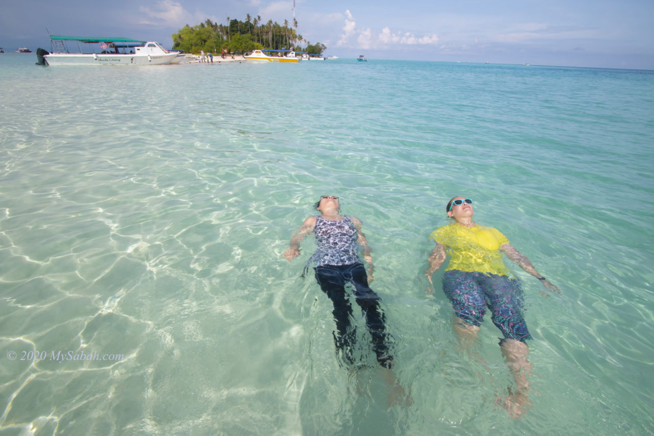 Swimming in Sibuan Island