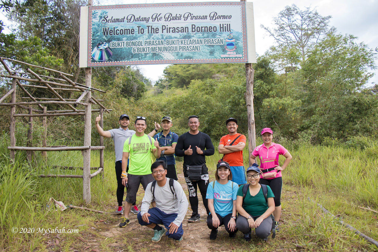 Starting point of Pirasan Trail to Bukit Bongol