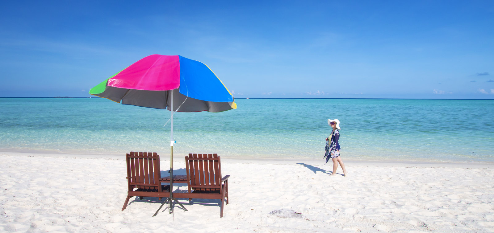 White sandy beach of Timba-Timba Island