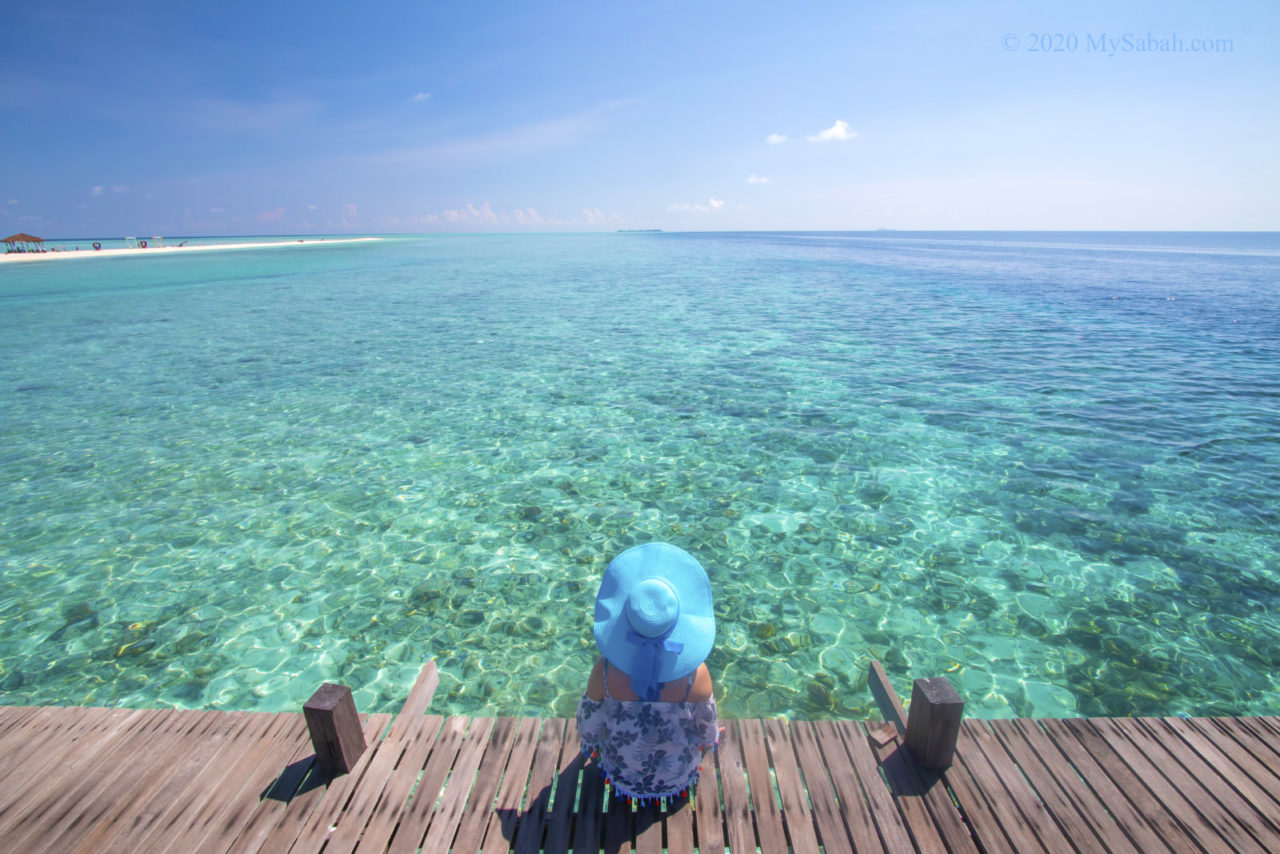 Looking at the sea on Timba-Timba Island