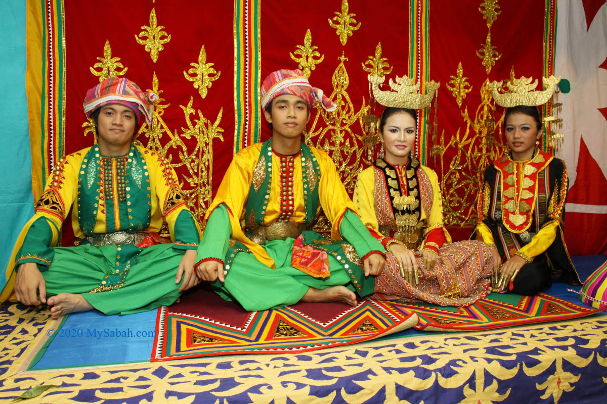 Mock wedding of Bajau people
