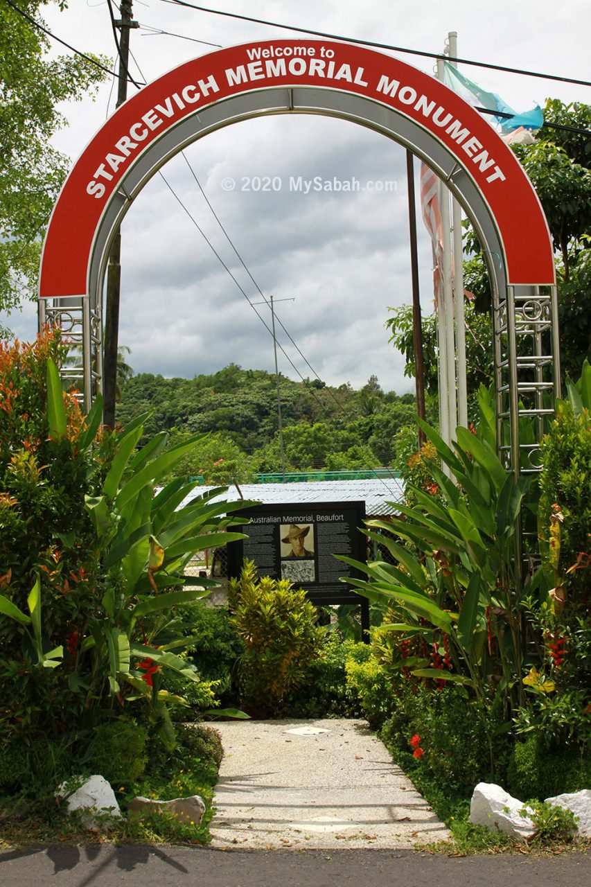 Entrance to Starcevich Memorial Monument