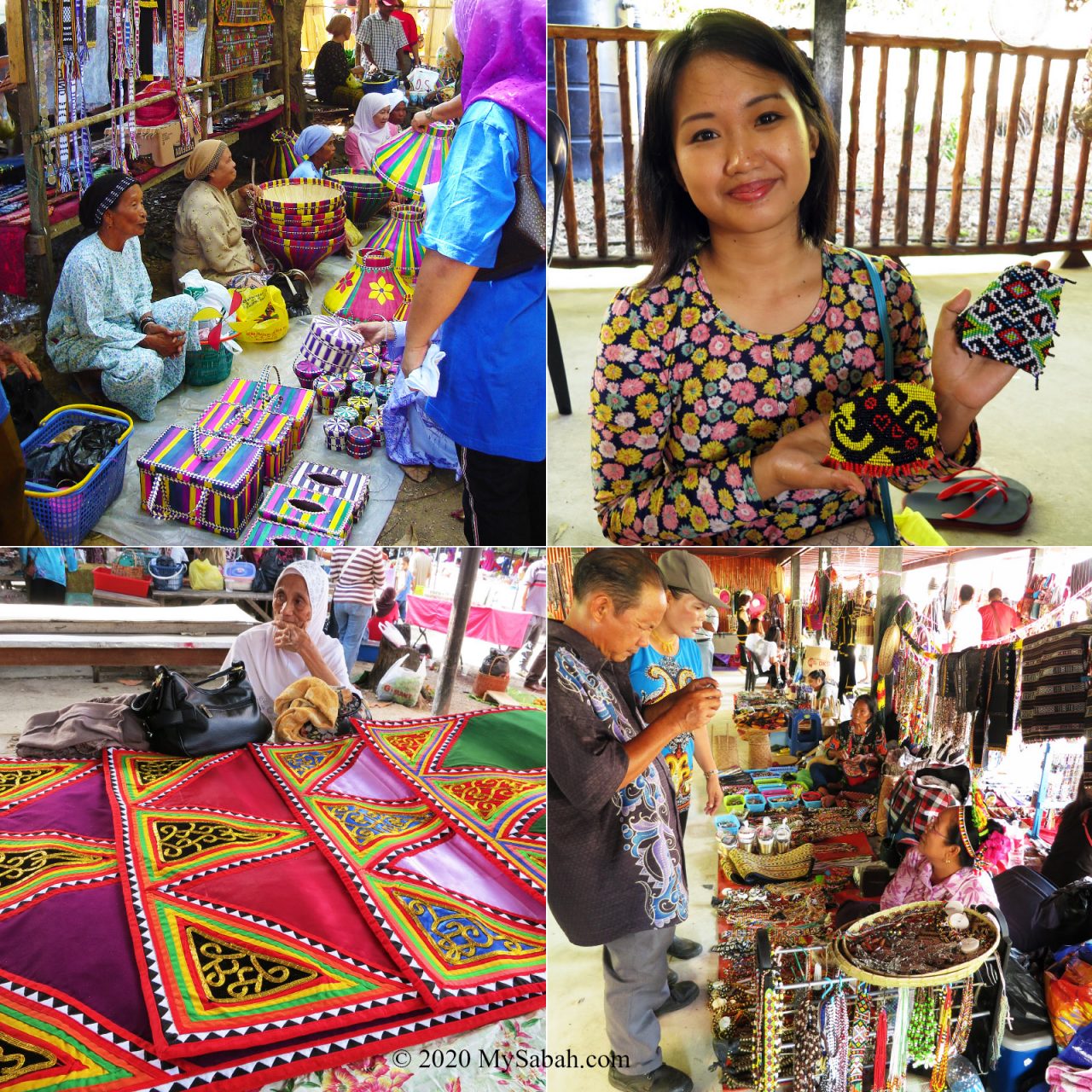 Native market and tamu of Sabah
