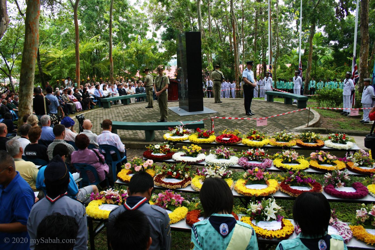 Memorial services in Sandakan Memorial Park