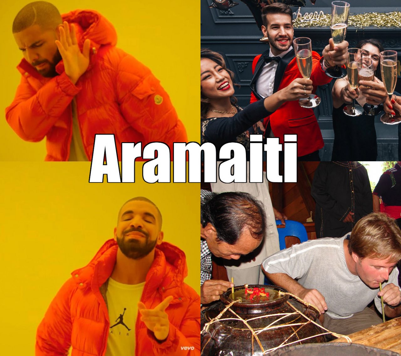 Drake Yes and No Meme: Aramaiti