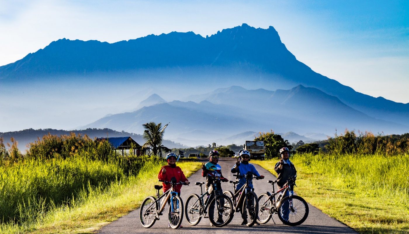 Cycling at Tempasuk Plains, Kota Belud