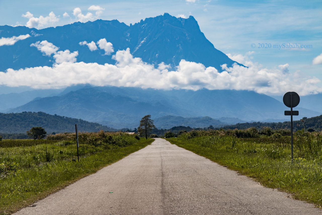 View of Mount Kinabalu from Tempasuk Plains