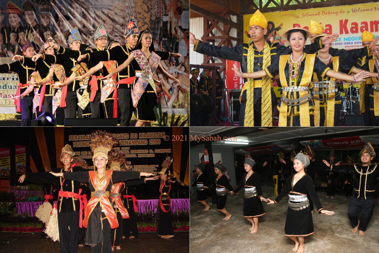 Different styles of Sumazau in Sabah