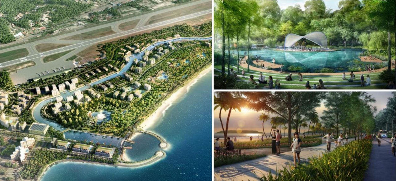 Layout and concept of Tanjung Aru Eco Development project