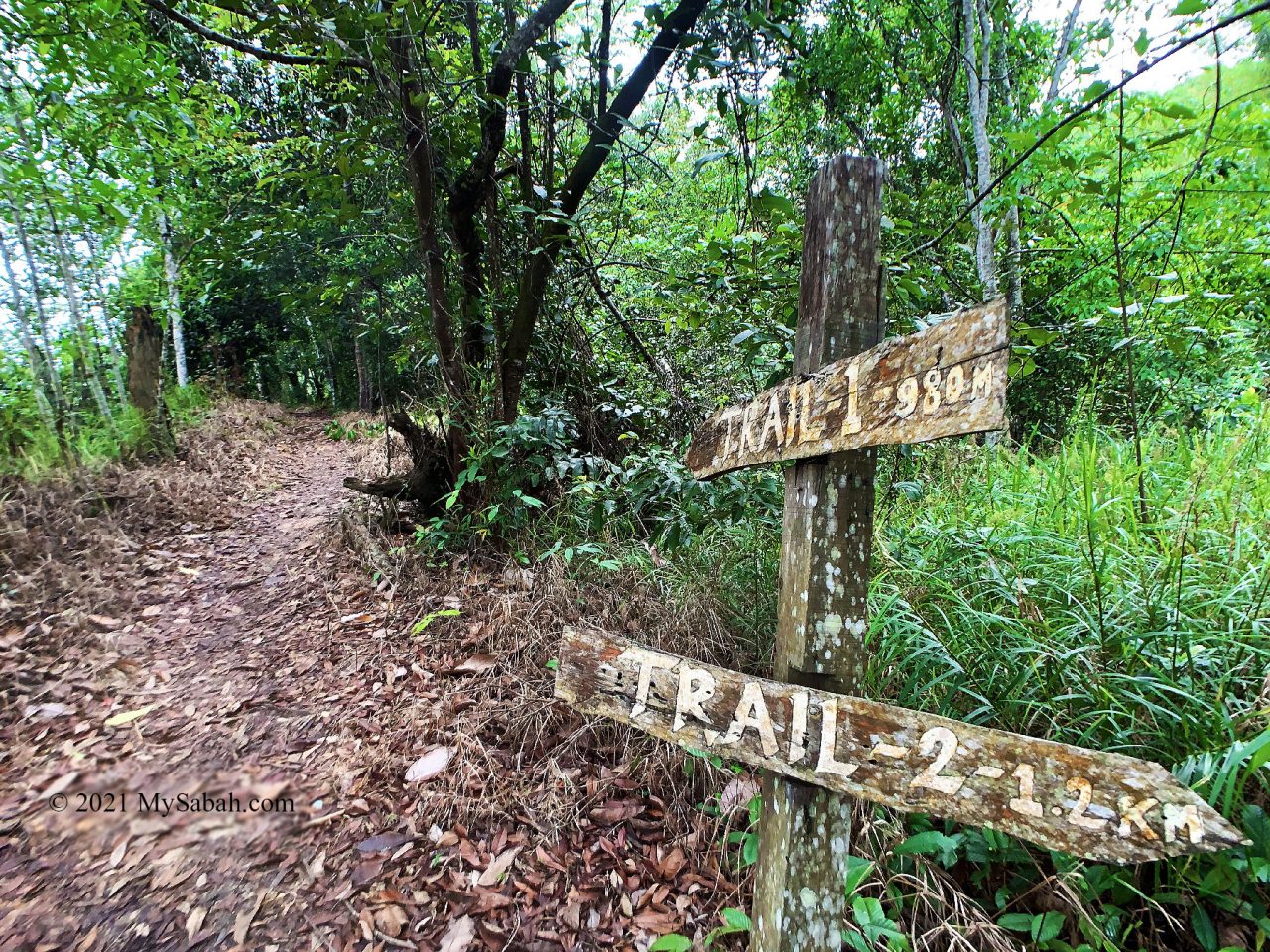 Trail mark of Nuluh Lapai