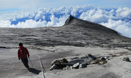 climber on Mount Kinabalu