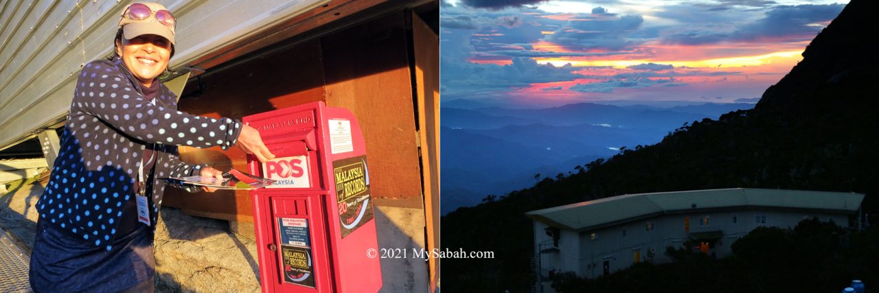 Postbox and sunset at Panalaban