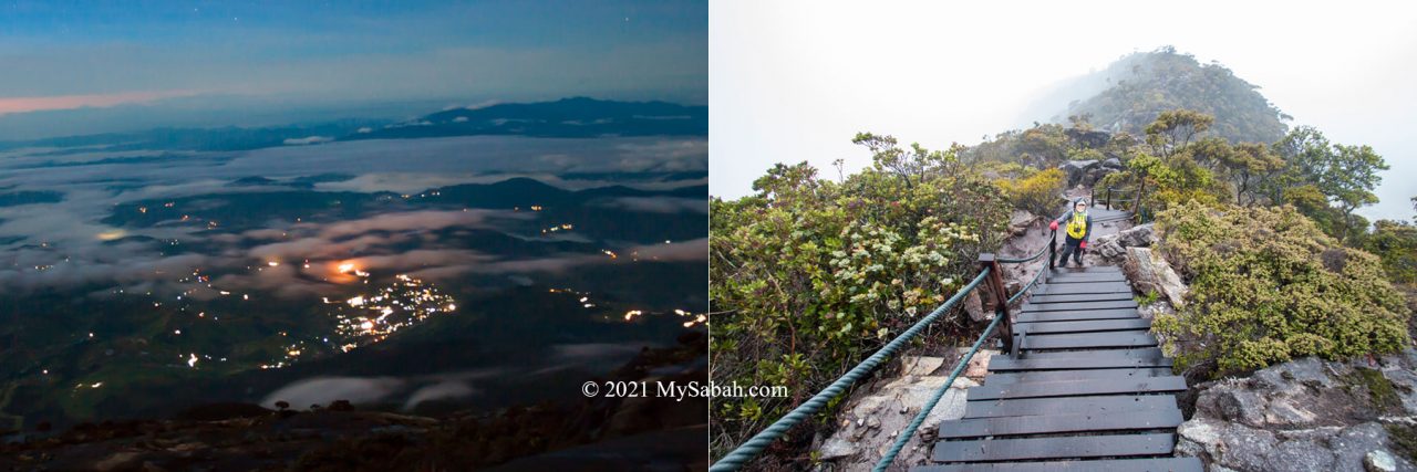 Ascending to the summit via Ranau Trail