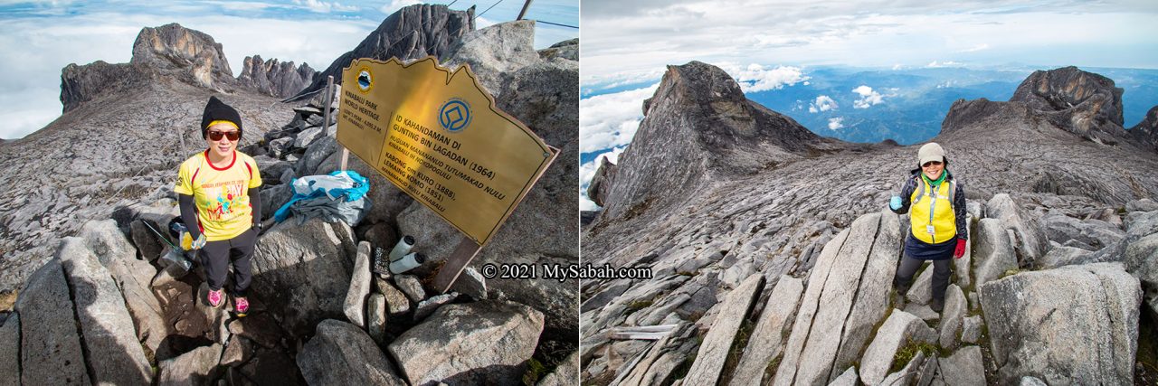 View on the summit of Mount Kinabalu