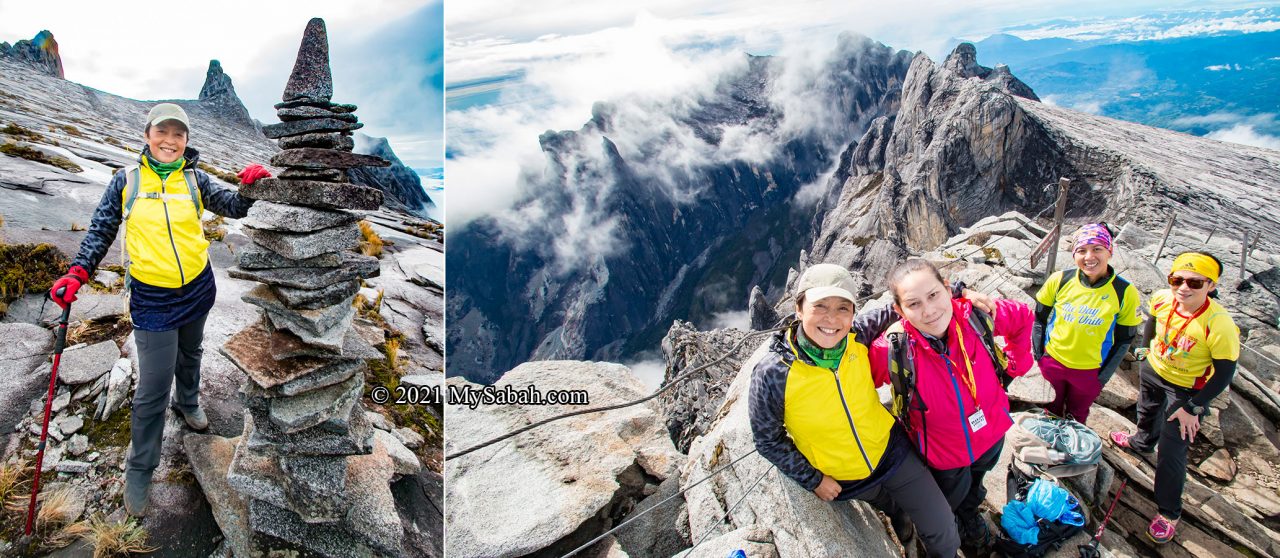 Climbers on Mount Kinabalu