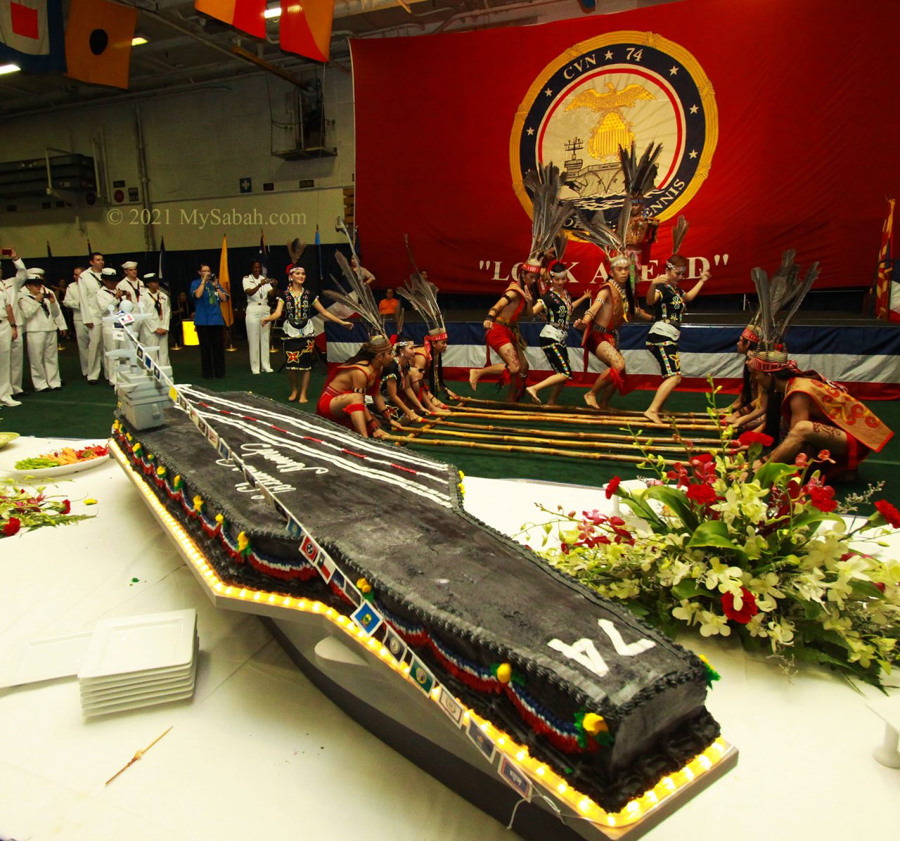 Magunatip dance on aircraft carrier USS John C. Stennis