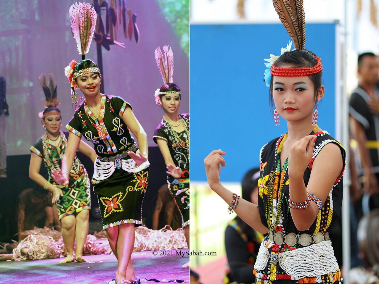 Murut girls dance Anggalang