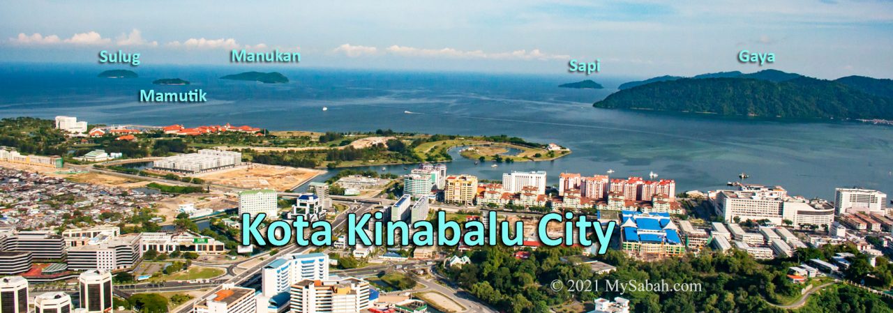 Islands (Sapi, Manukan, Mamutik, Gaya and Sulug) of Tunku Abdul Rahman Park and Kota Kinabalu City