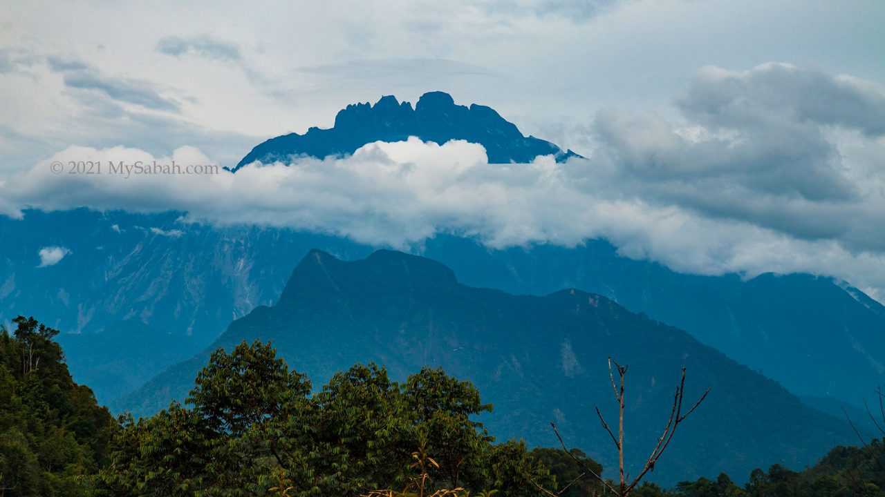 View of Mount Nungkok from the KK-Ranau road