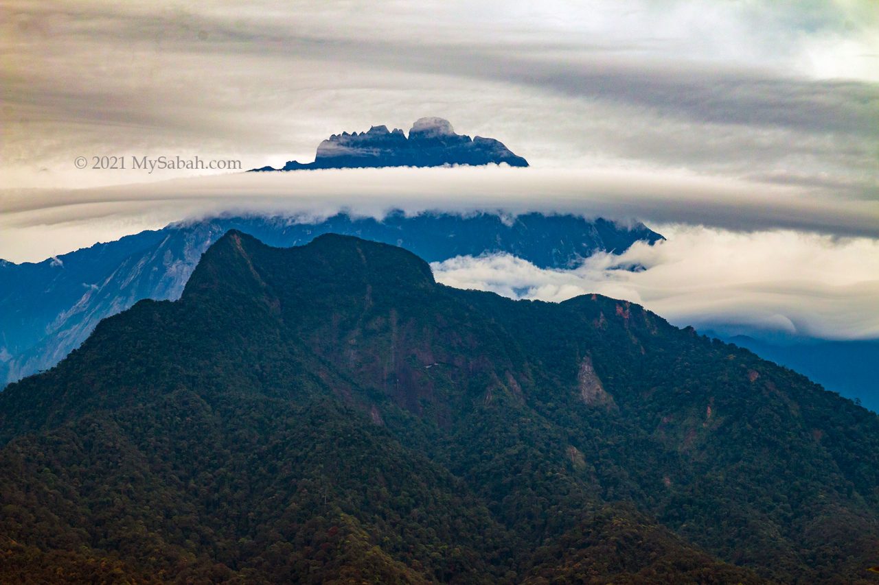 Mount Nungkok and Mount Kinabalu