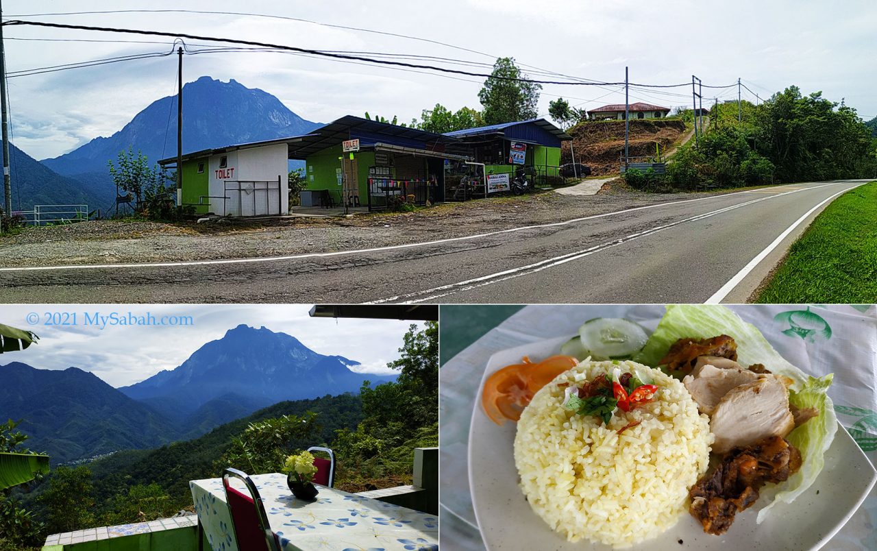 Toilet stop with Gerai Anna and Kitchen De Aman about 38 Kilometres before Ranau town