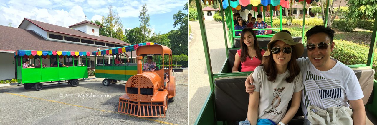 Tram-train in Sabah Agriculture Park