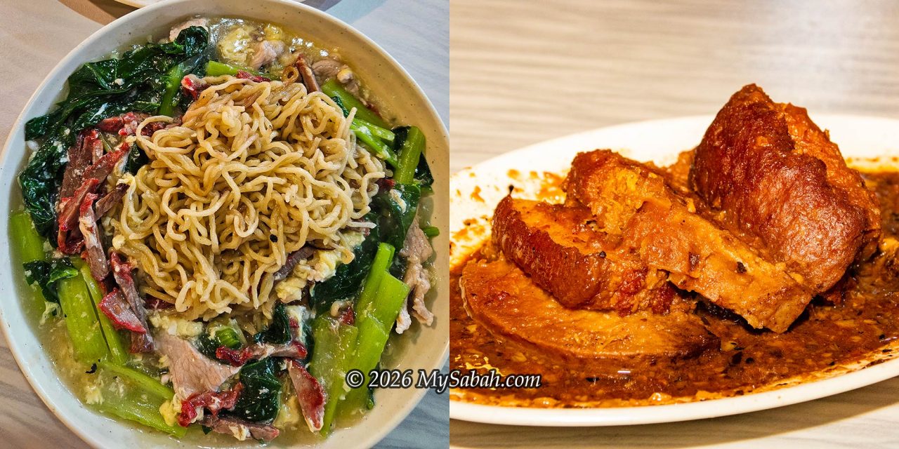 Tenom fried noodle and pork belly of Kahiong (家乡)