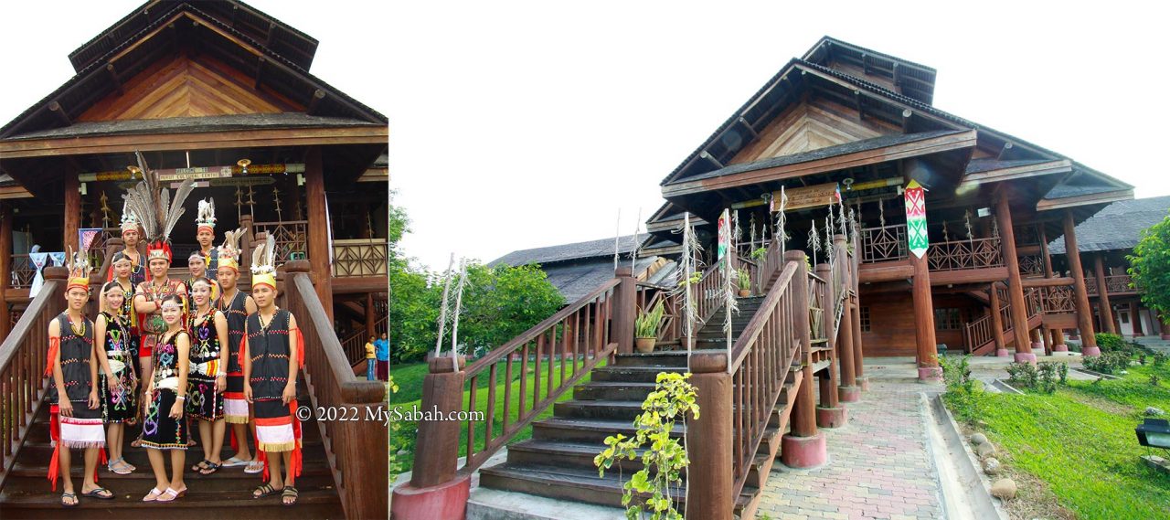 The front entrance to the main building of Murut Cultural Centre