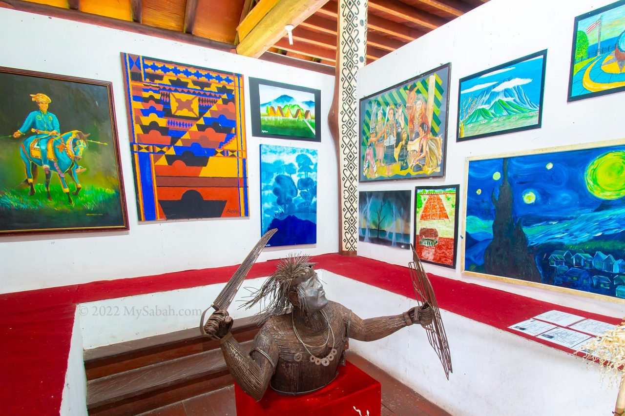 Exhibition of Sabah theme paintings and modern sculptures in Murut Cultural Centre (Pusat Kebudayaan Murut)