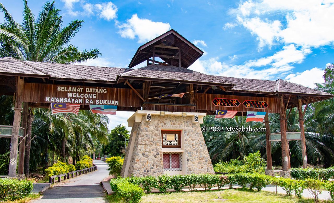 Entrance to Murut Cultural Centre (Pusat Kebudayaan Murut) in Tenom