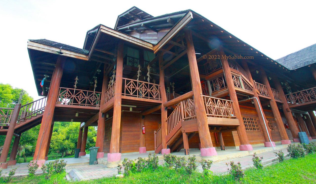 Side view of Murut Cultural Centre building