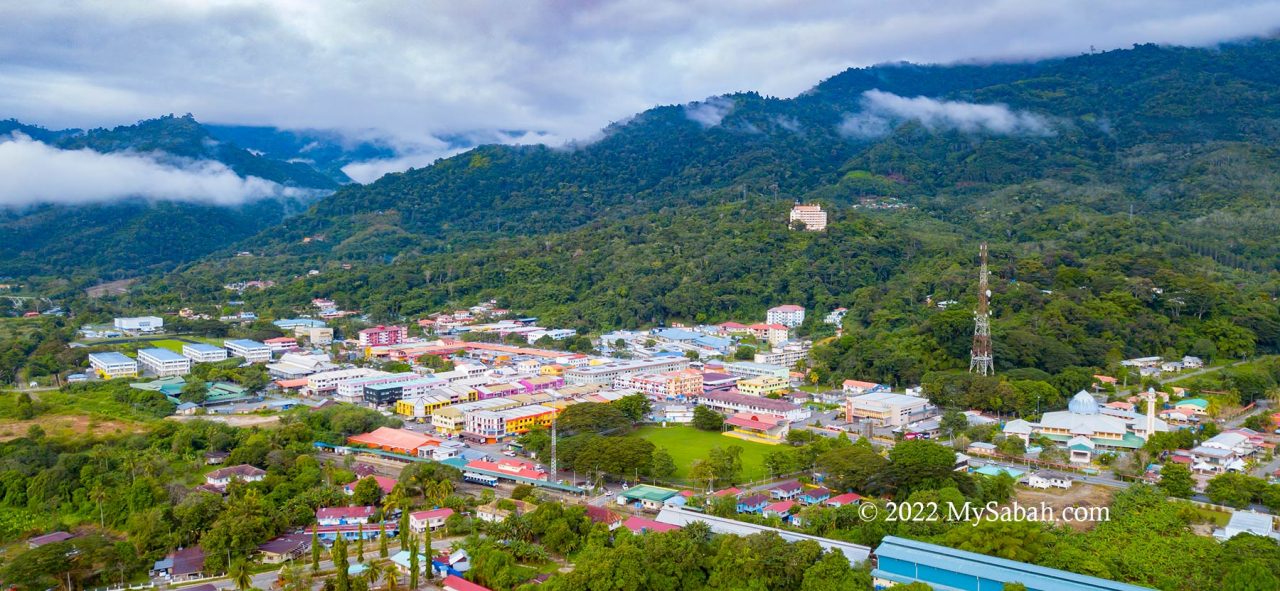 Tenom Town of Sabah, Malaysia