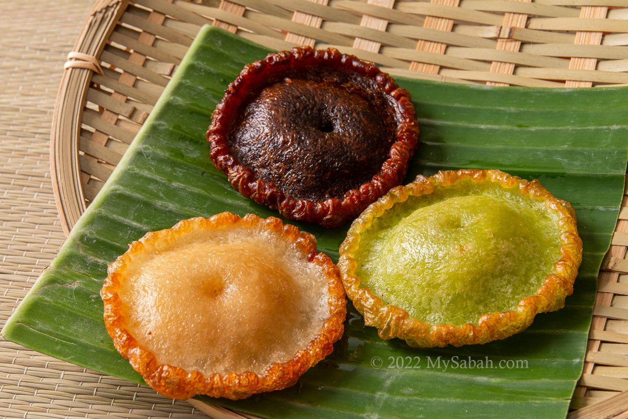 Three flavors of Kuih Pinjaram