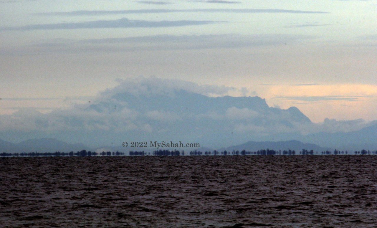 View of Mount Kinabalu from Sandakan