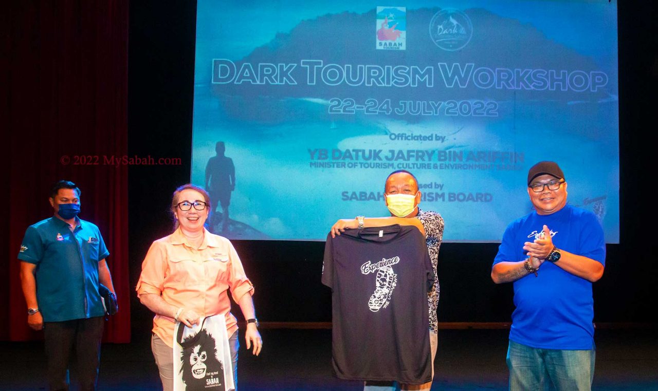 Sabah tourism minister at the launching of Dark Tourism Sabah Workshop