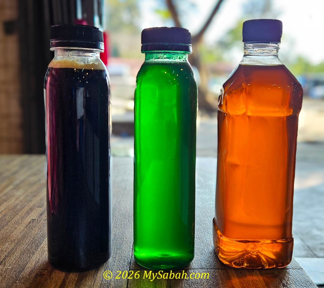 Stingless bee (Kelulut) honey in three colours