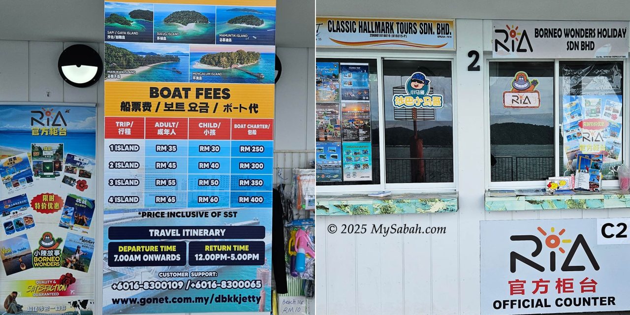 Ticketing counters at DBKK Jetty