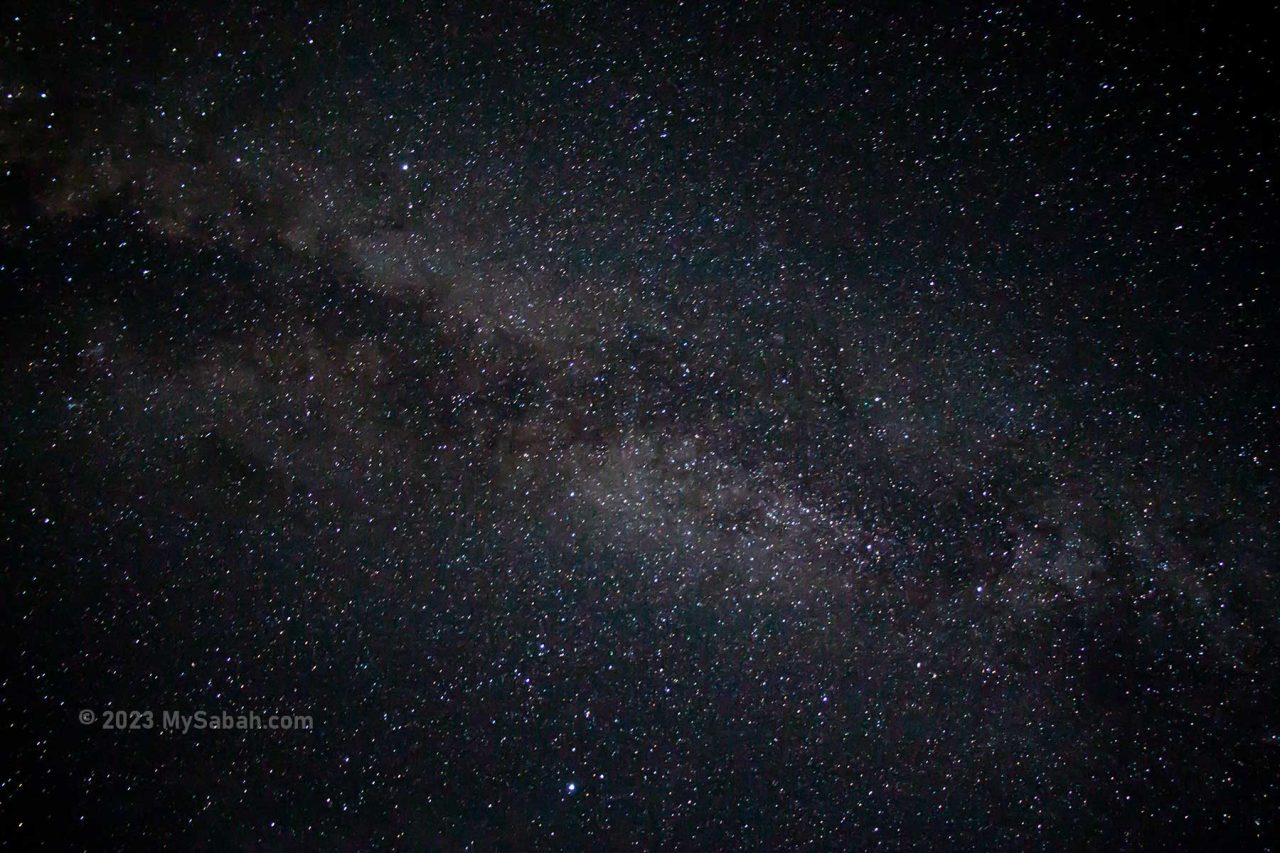 Starry sky of Selingan Island